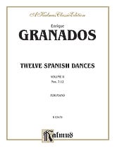 12 Spanish Dances Volume 2, No. 7-12 piano sheet music cover Thumbnail